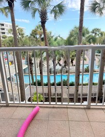 view from balcony