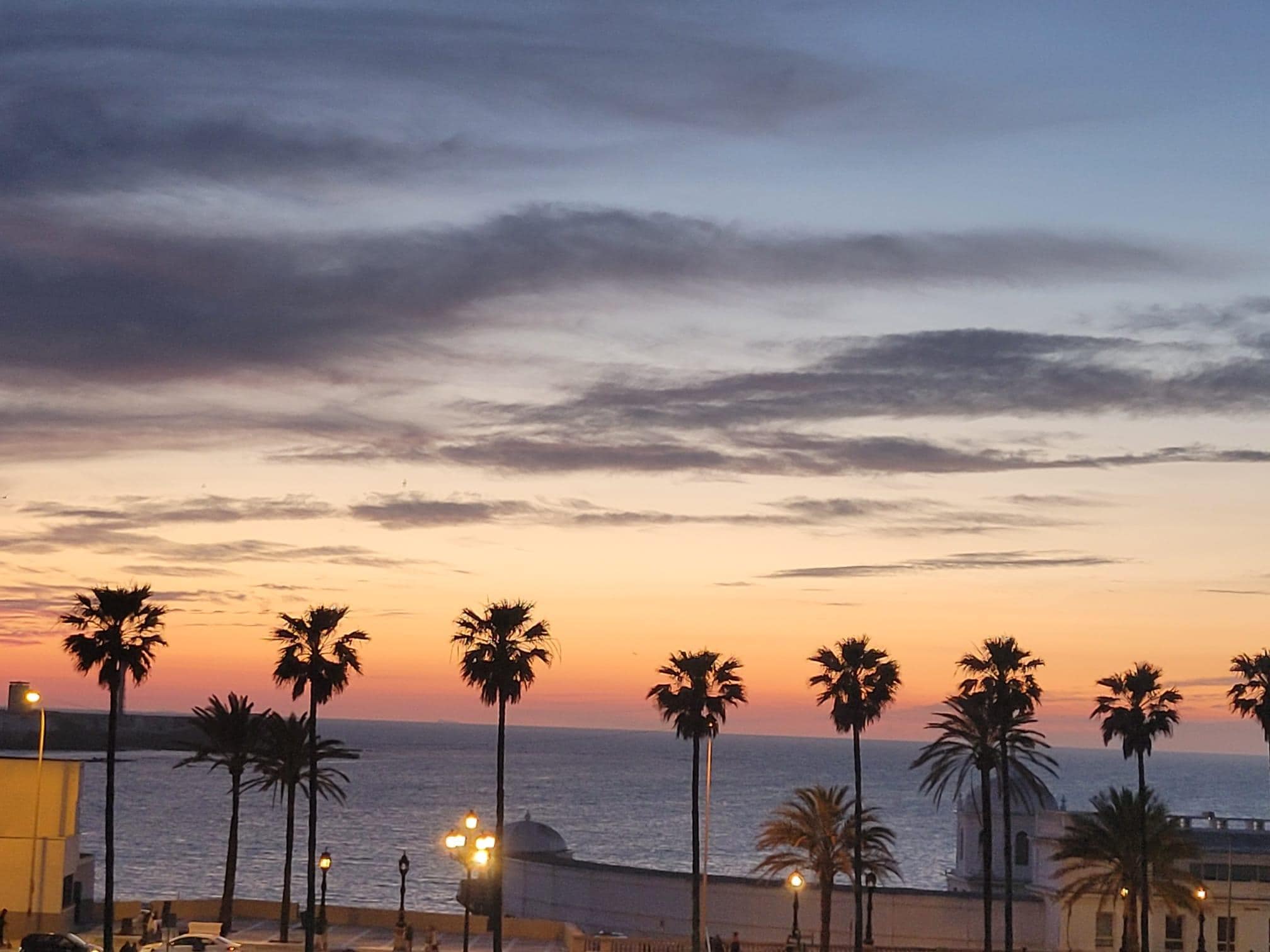 Sunset view from deck