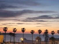 Sunset view from deck