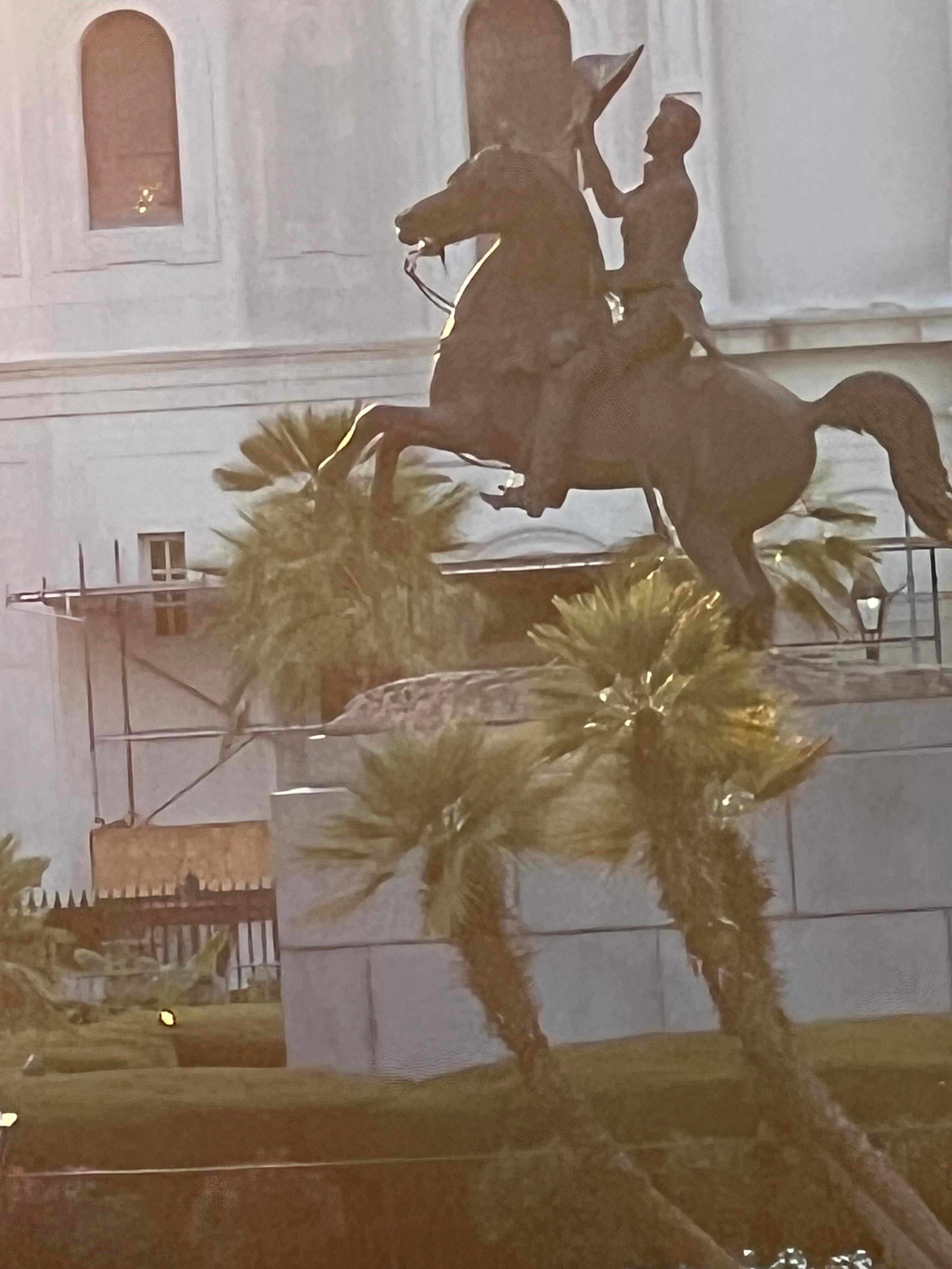 In the square