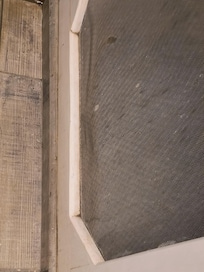 Screened door in the shower