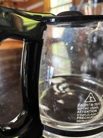 Dirty coffee pot