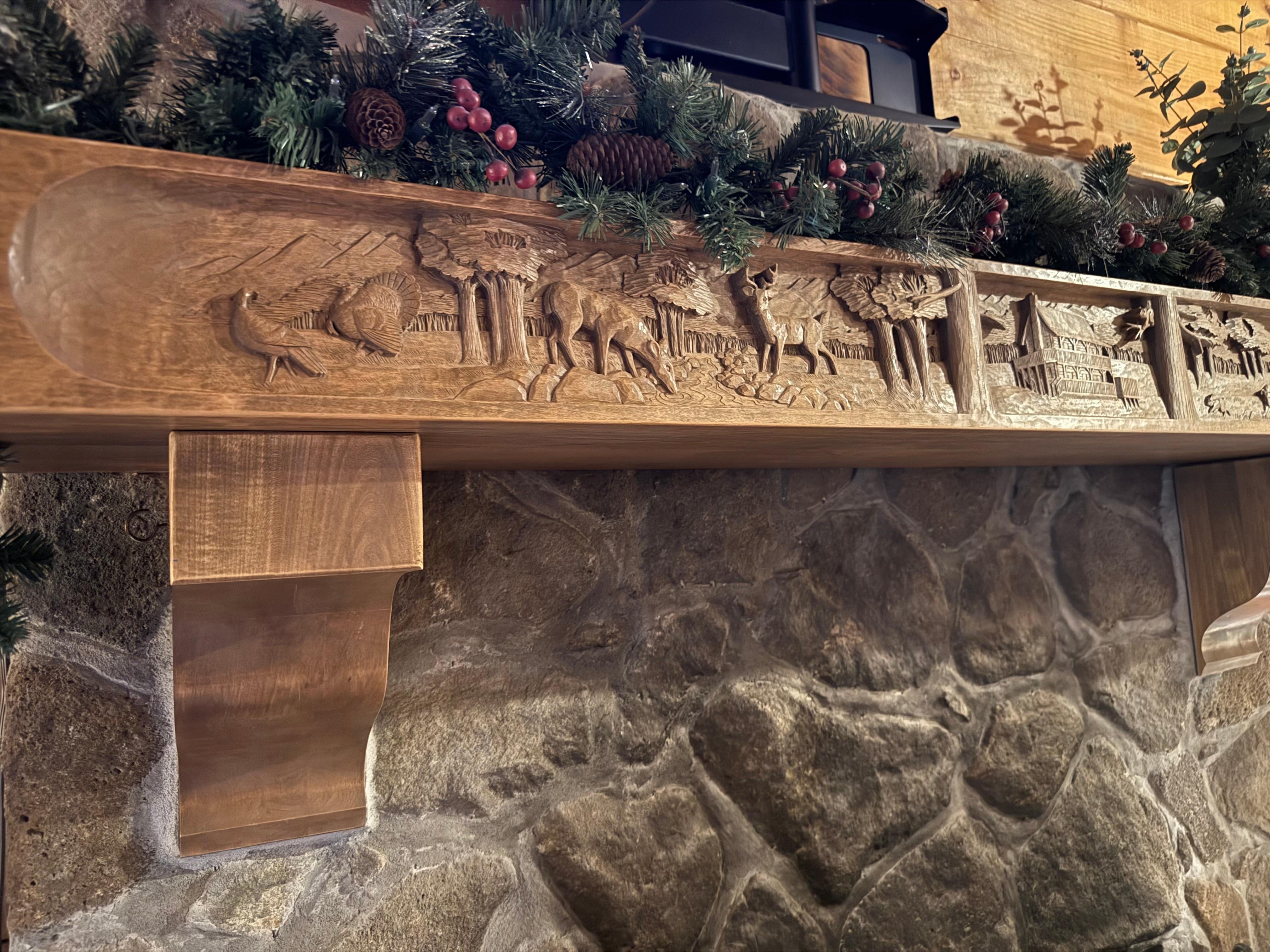 Beautiful one of a kind mantel