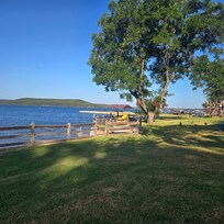 We would fish off the rock area you see (where the awning is) most mornings or just go sit & enjoy the view.
