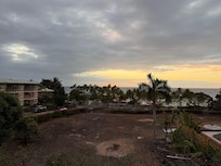 Sunset view from balcony.