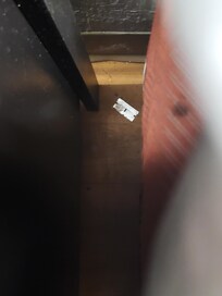 I didn't get any other pix sadly. But here's the razor blade in the 2nd room offered. Between the bed and side table.