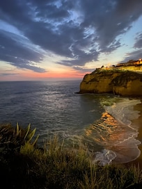 Our last sunset at beautiful Carvoeiro Beach