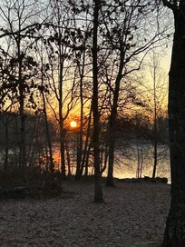 Beautiful sunrise from the back porch.