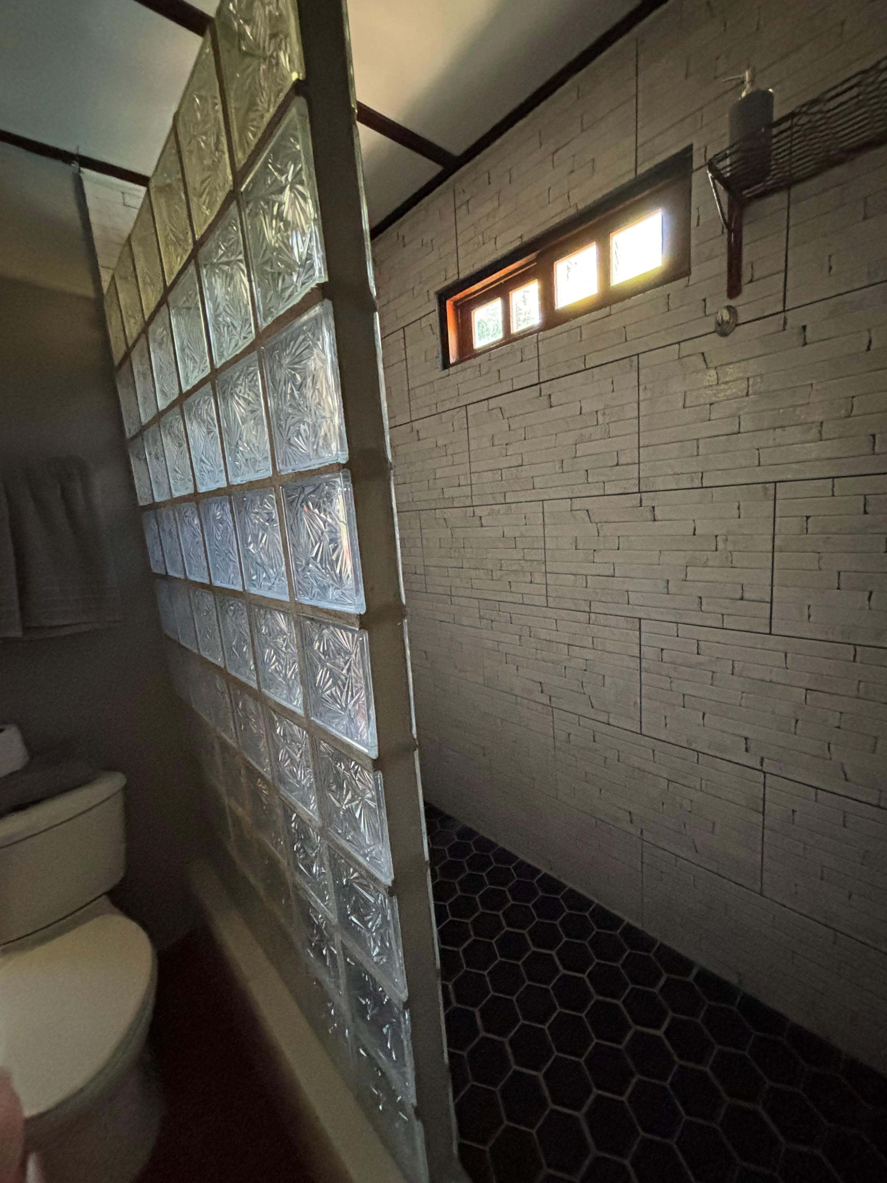 Clean showers/bathroom