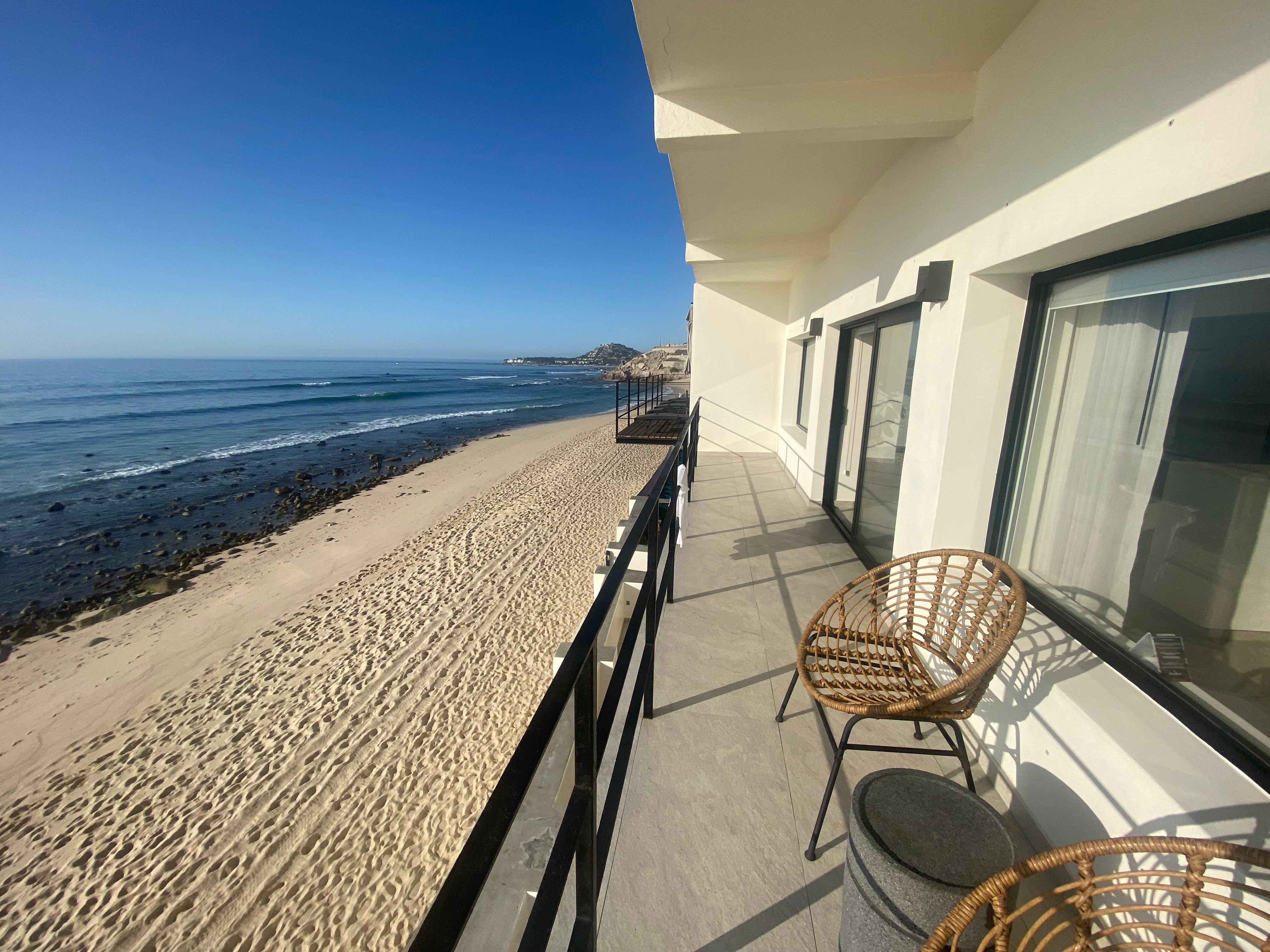 View of the ocean from our room 