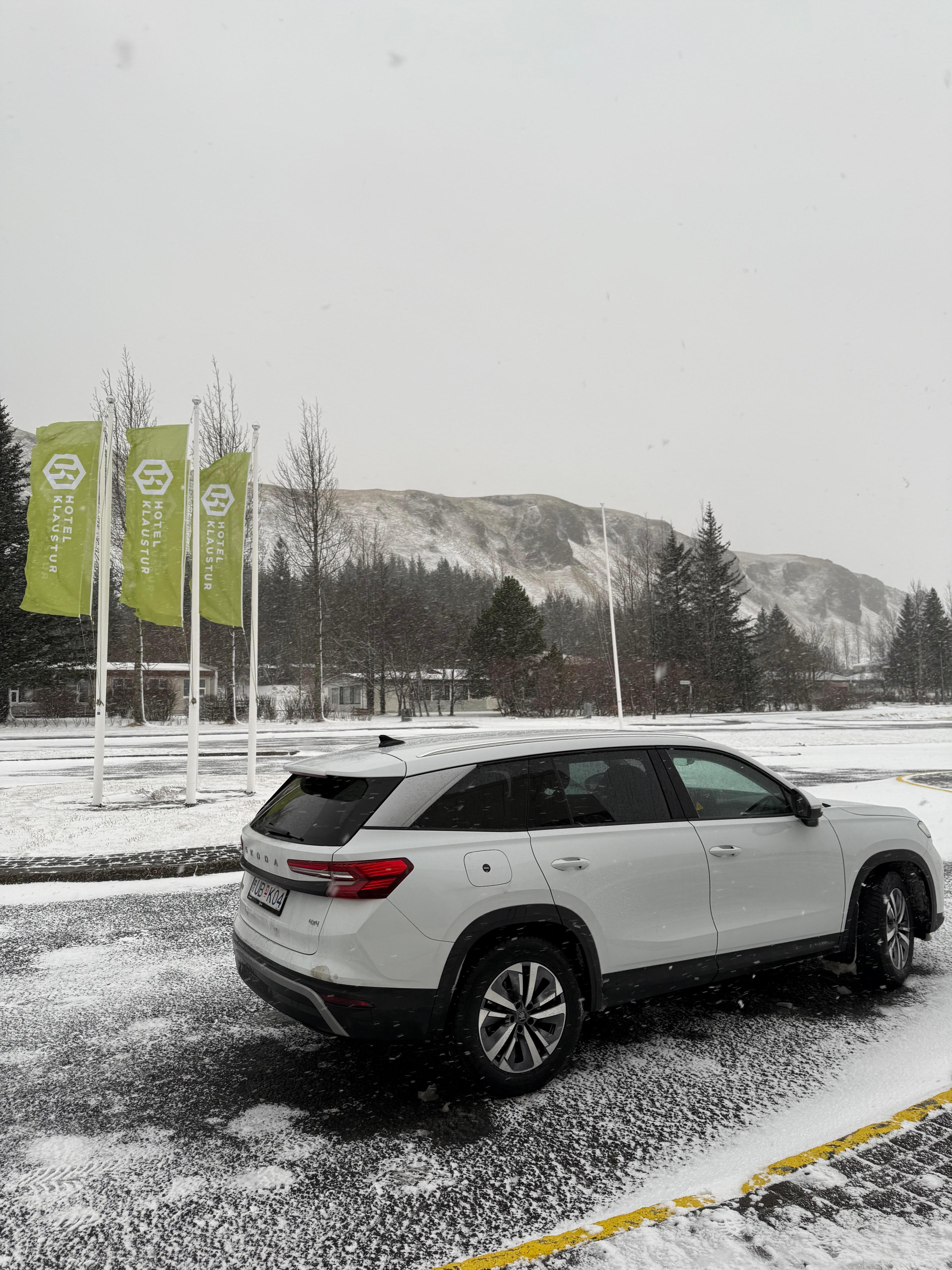 Visão da saída do Hotel