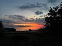 View of the sunrise out the front windows