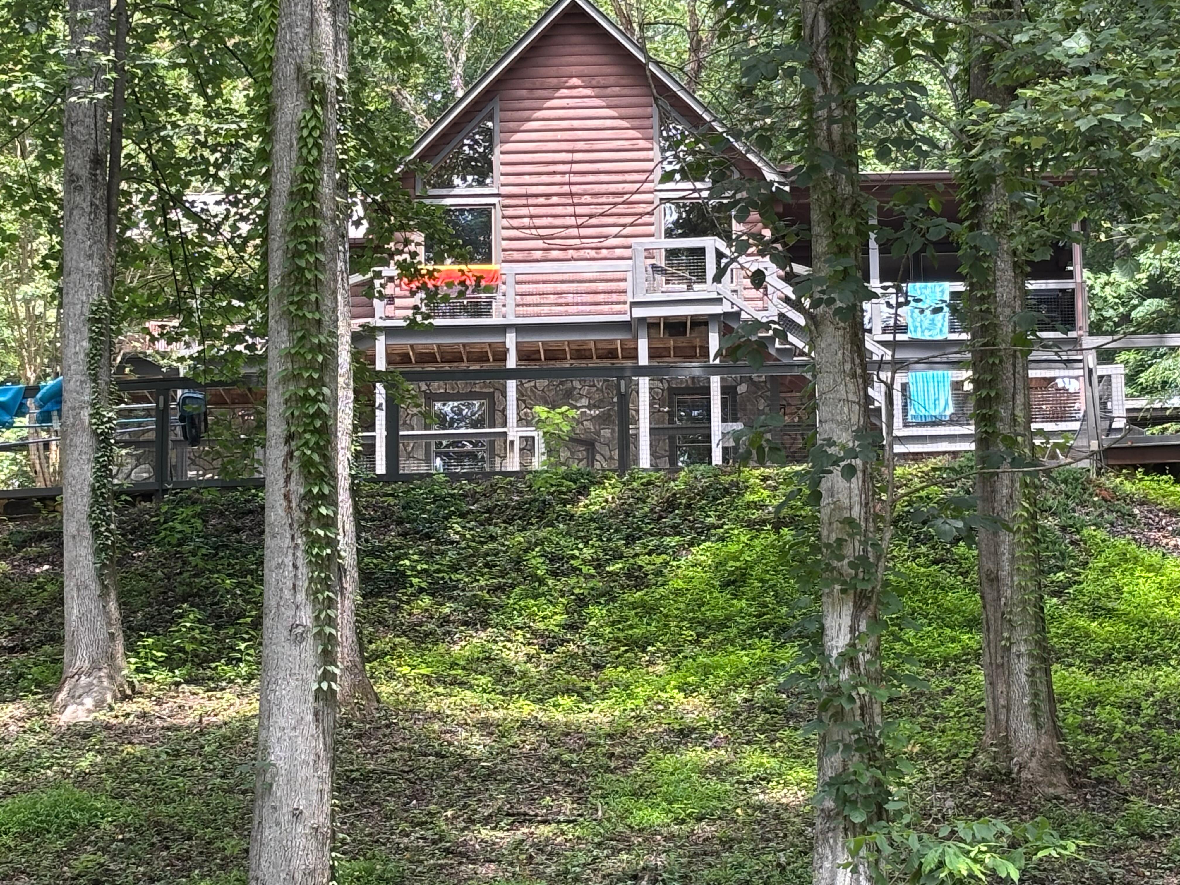 View of house from River.  