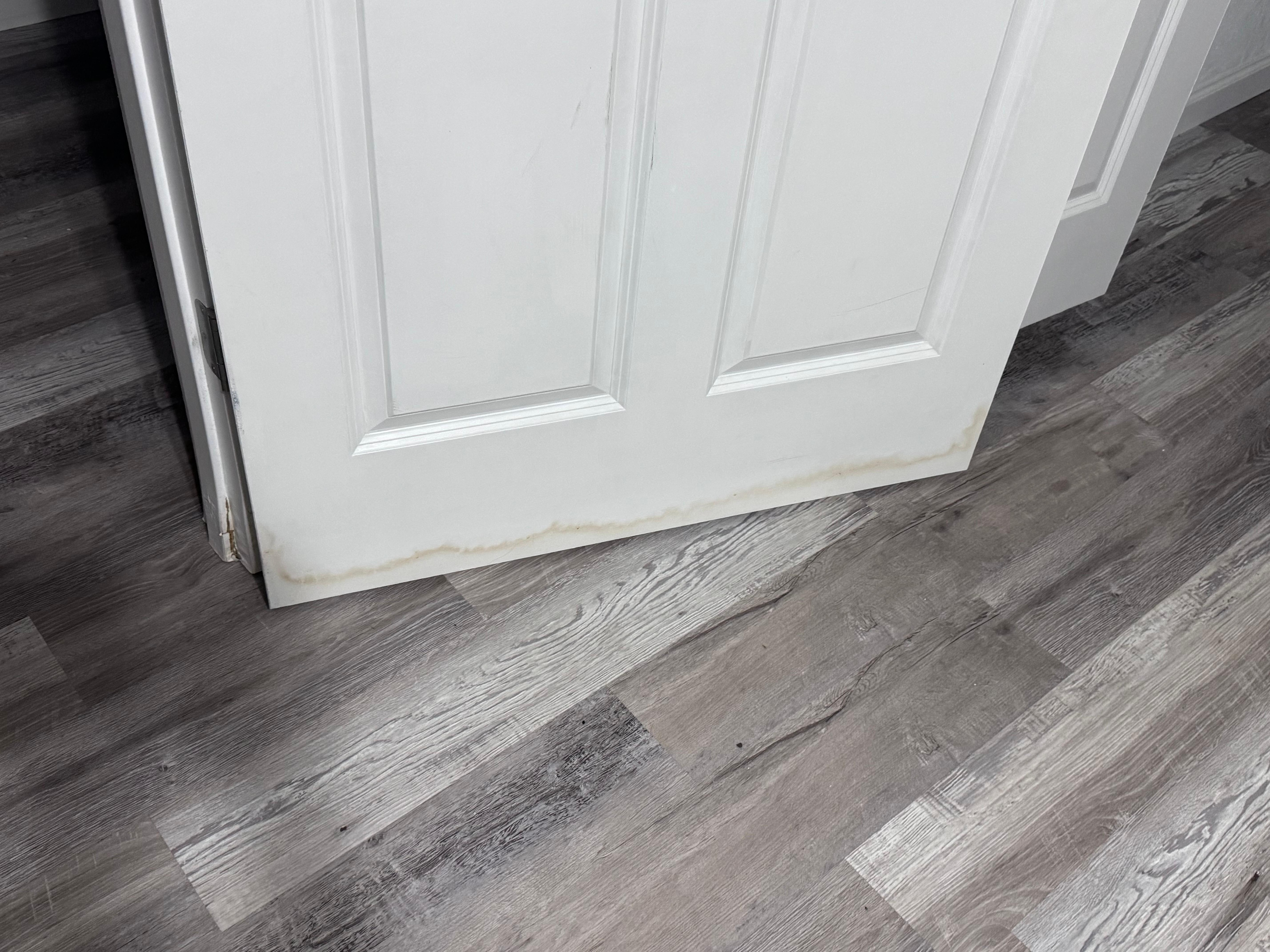 The doors down stairs even showed water damage, made us feel very uncomfortable that this was marketed as a game area for kids. 