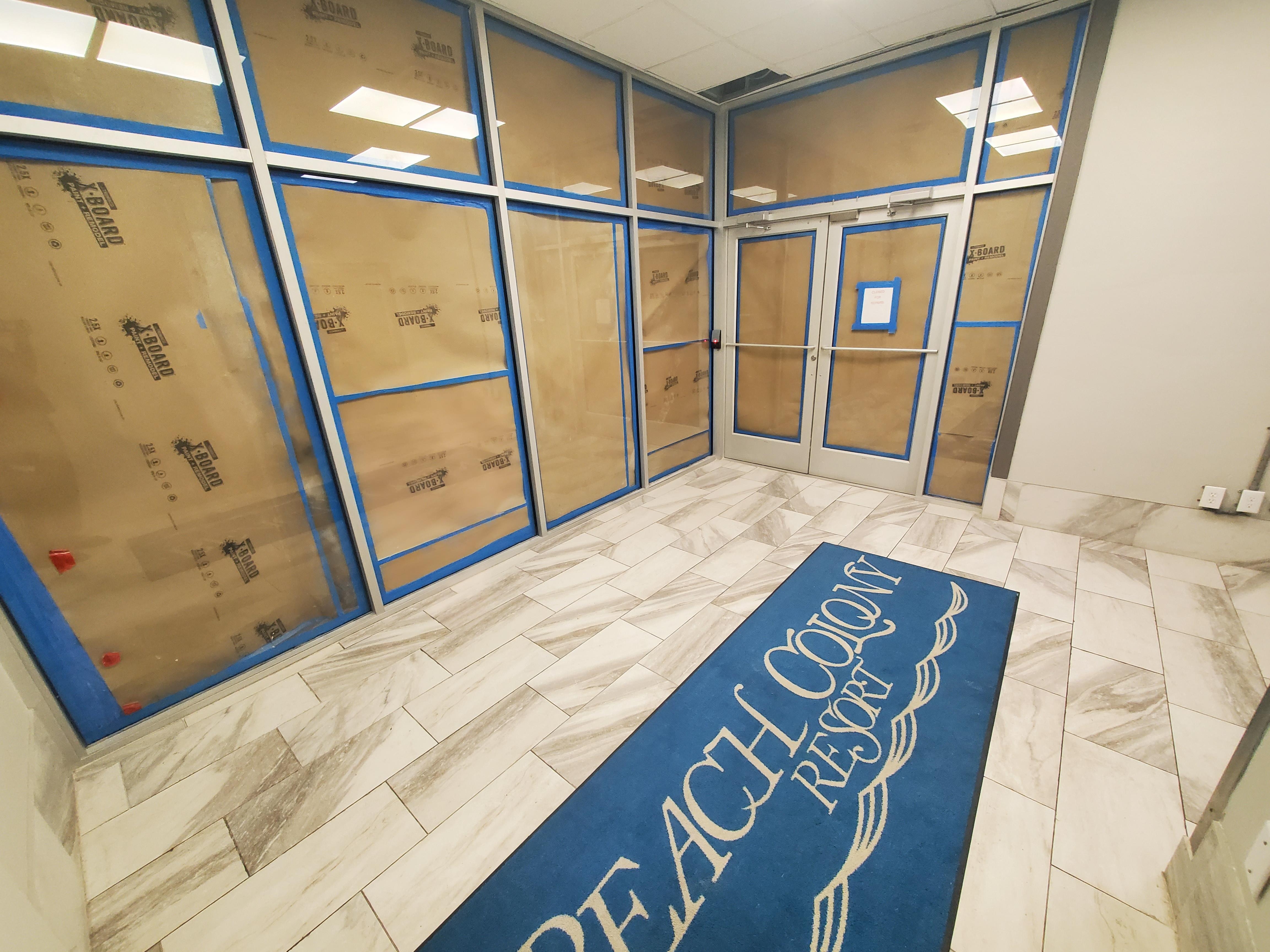 This is the indoor pool area that vrbo fails to show their potential guests prior to booking.  Straight Scam!!!