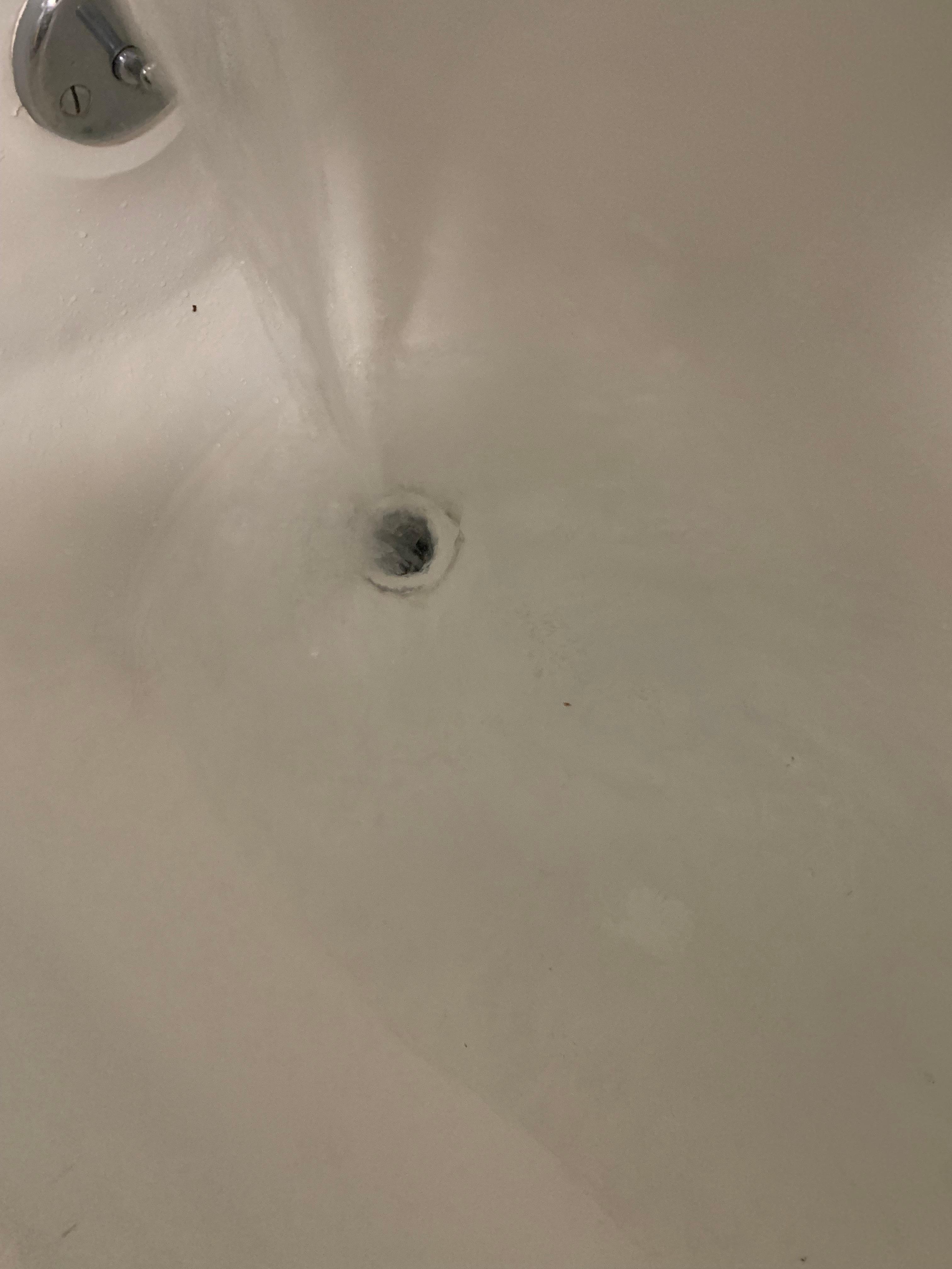 The water was not clean in the bathroom
Some dirty black things were coming