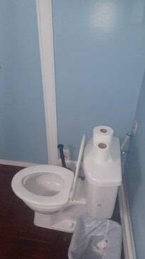 No Toilet Paper Holder. How many Butts were Wiped. Sticking Fingers in or outside of the Toilet Paper Roll.. HORRIBLE!!!