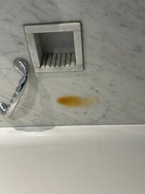 Burn marks on marble?