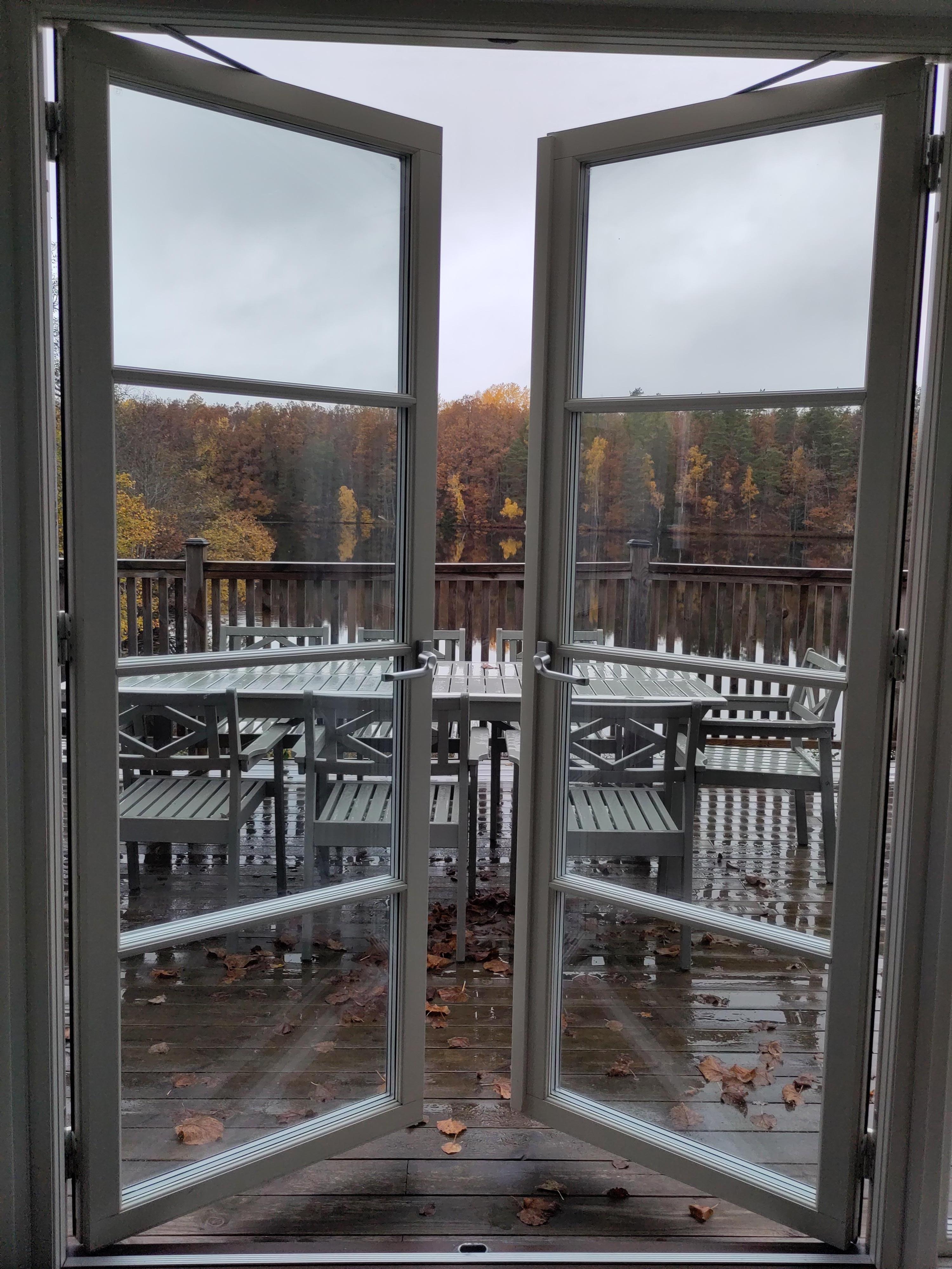 Blick aus dem Wohnzimmer