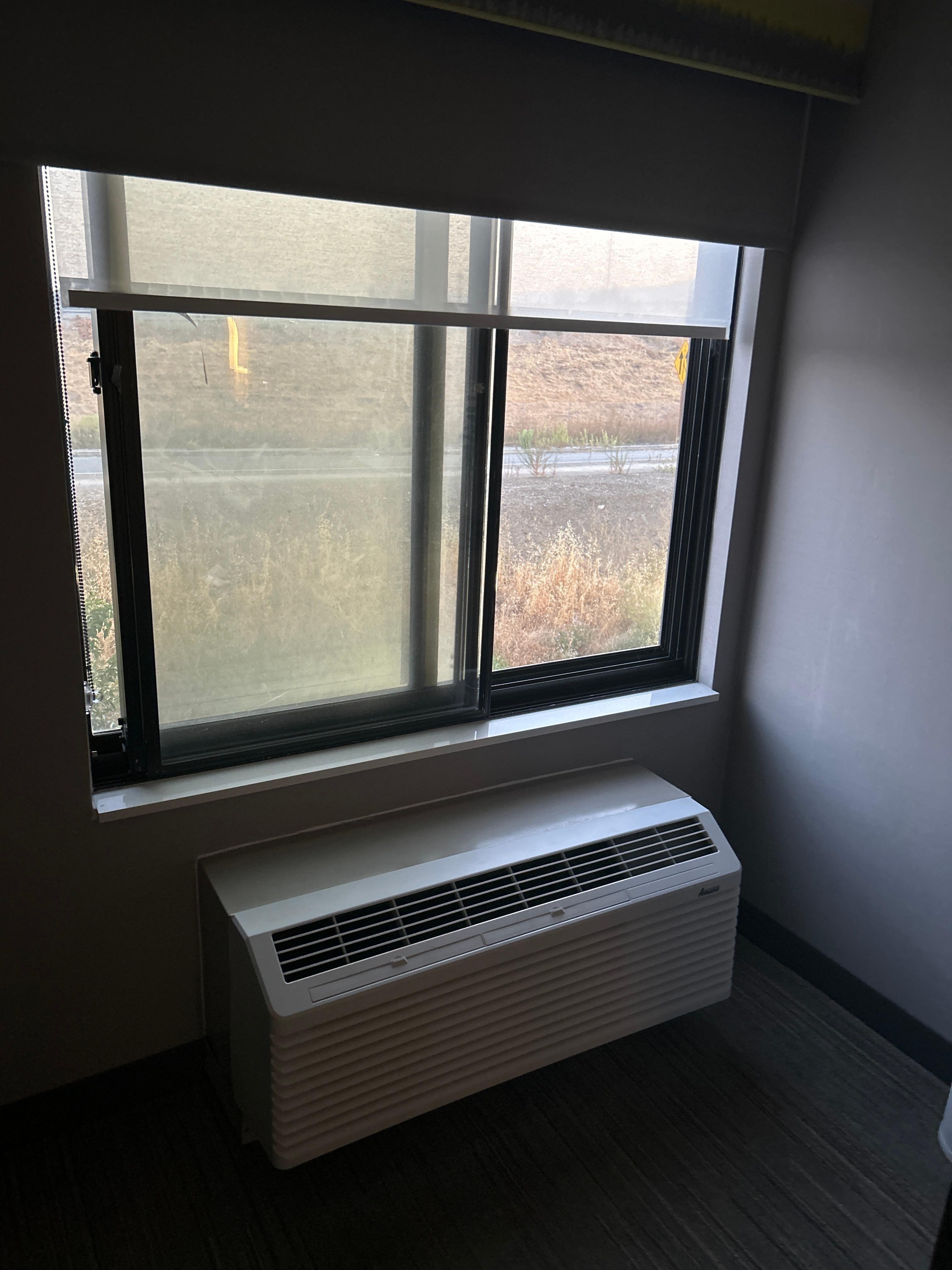 Had to sleep with the window open beside the highway because the room has no AC and the ops manager harassed and intimidated me for asking for another room