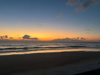This is sunset ! A true pic drinking coffee .