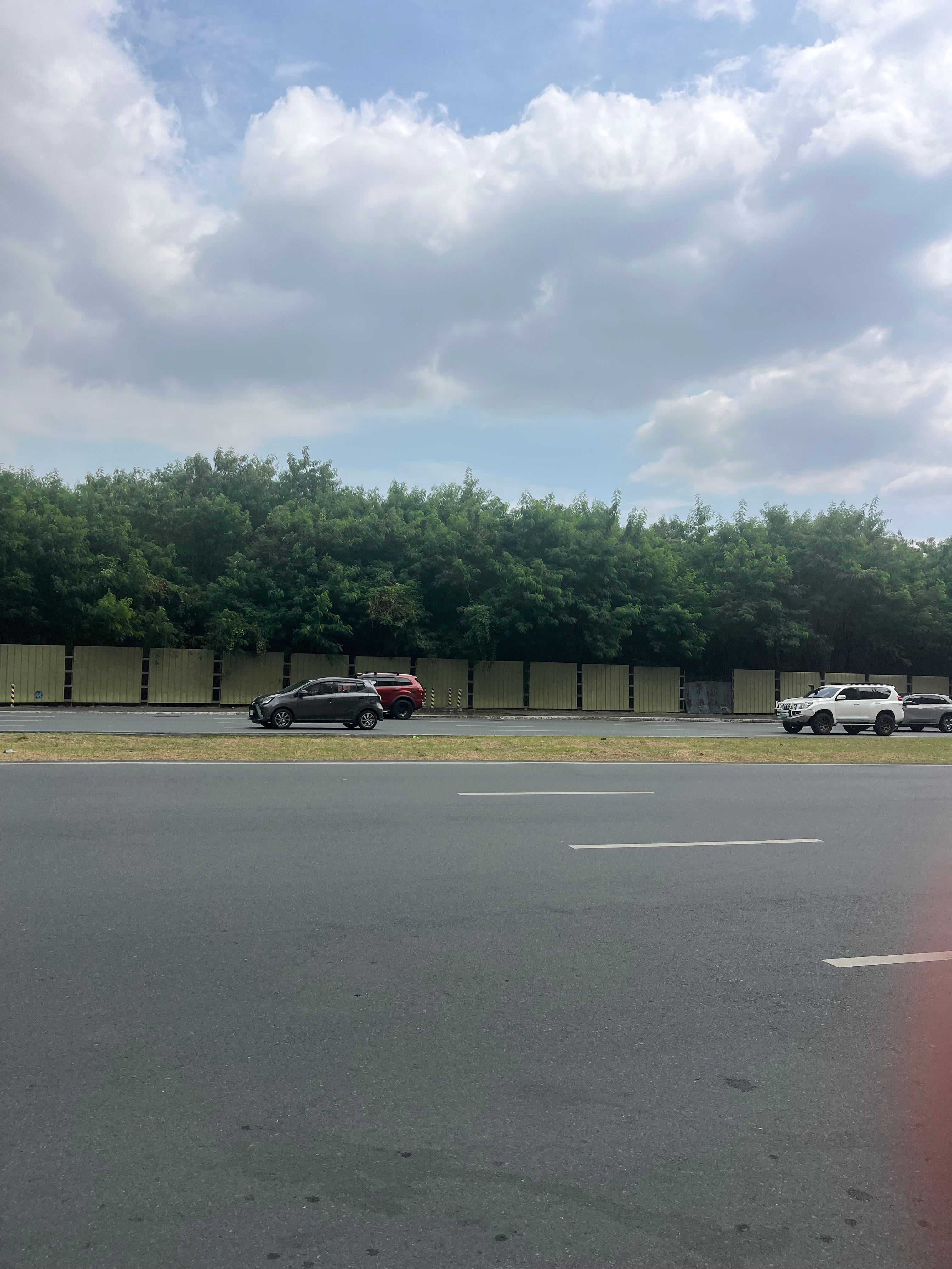 Walking outside the hotel 