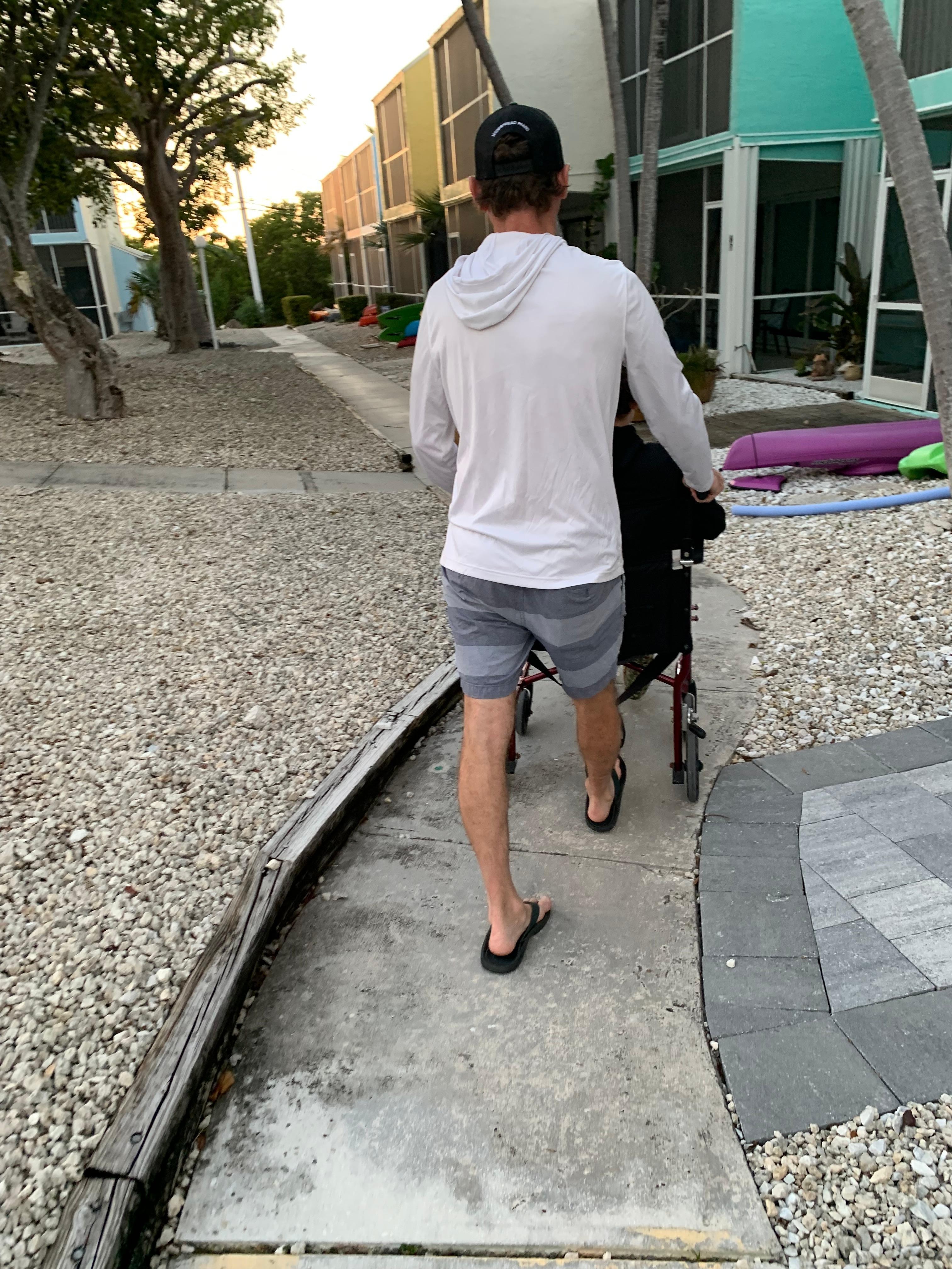 Walking path through property. 