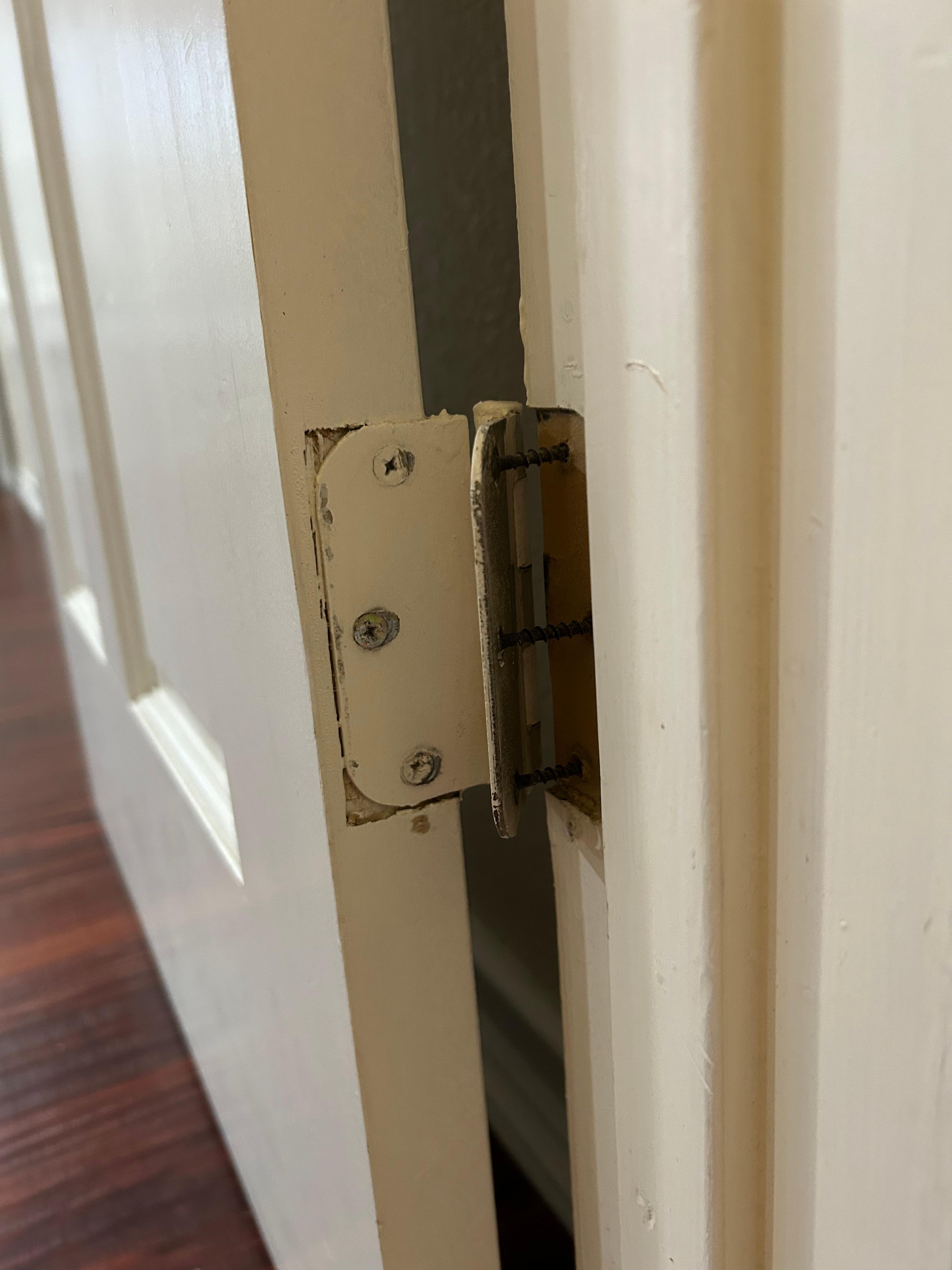 door falling off hinges
