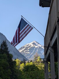 The view from the front of the lodge.