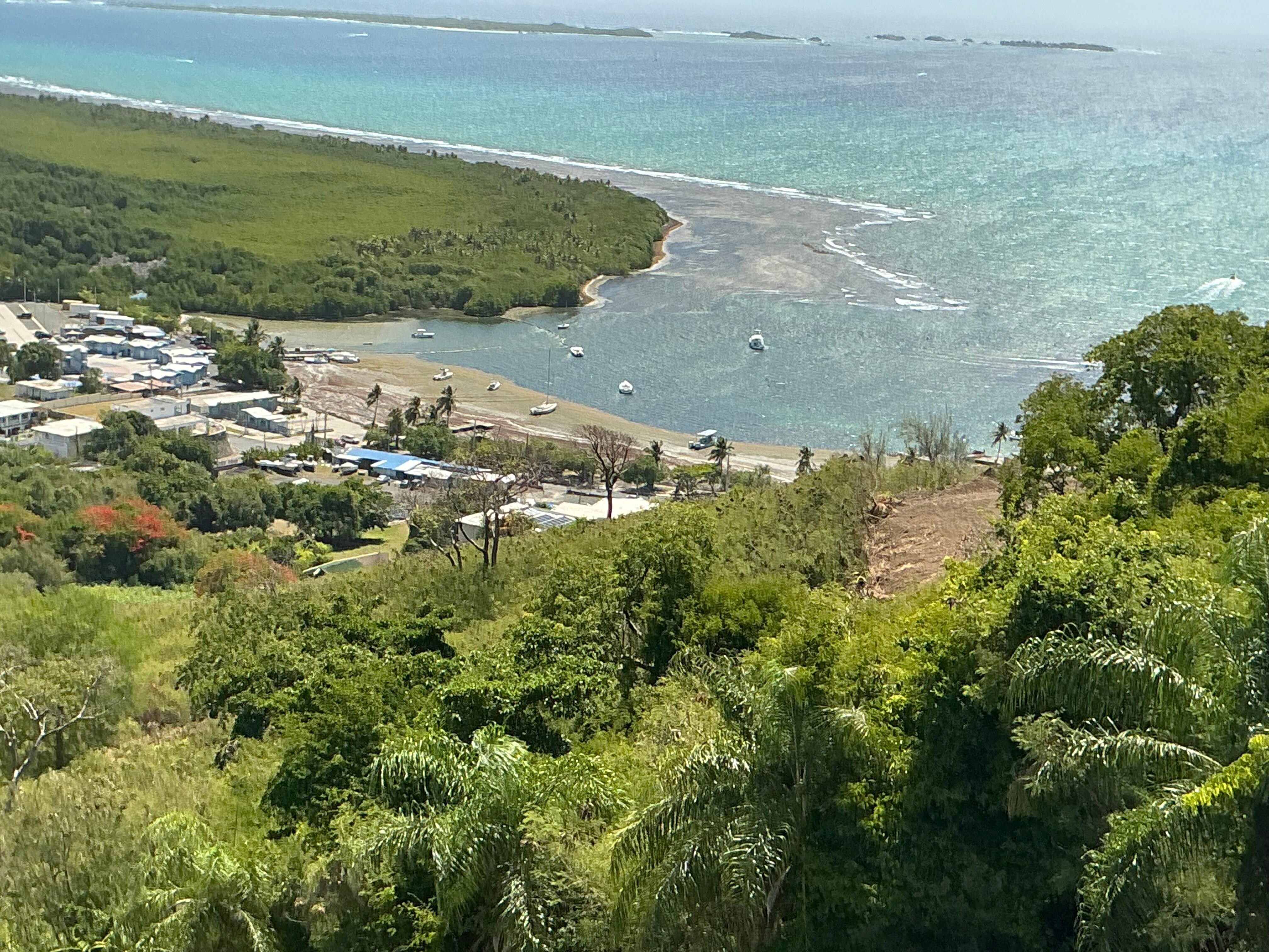 View from the third floor of the house. 