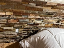 Open electrical outlets-no faceplates