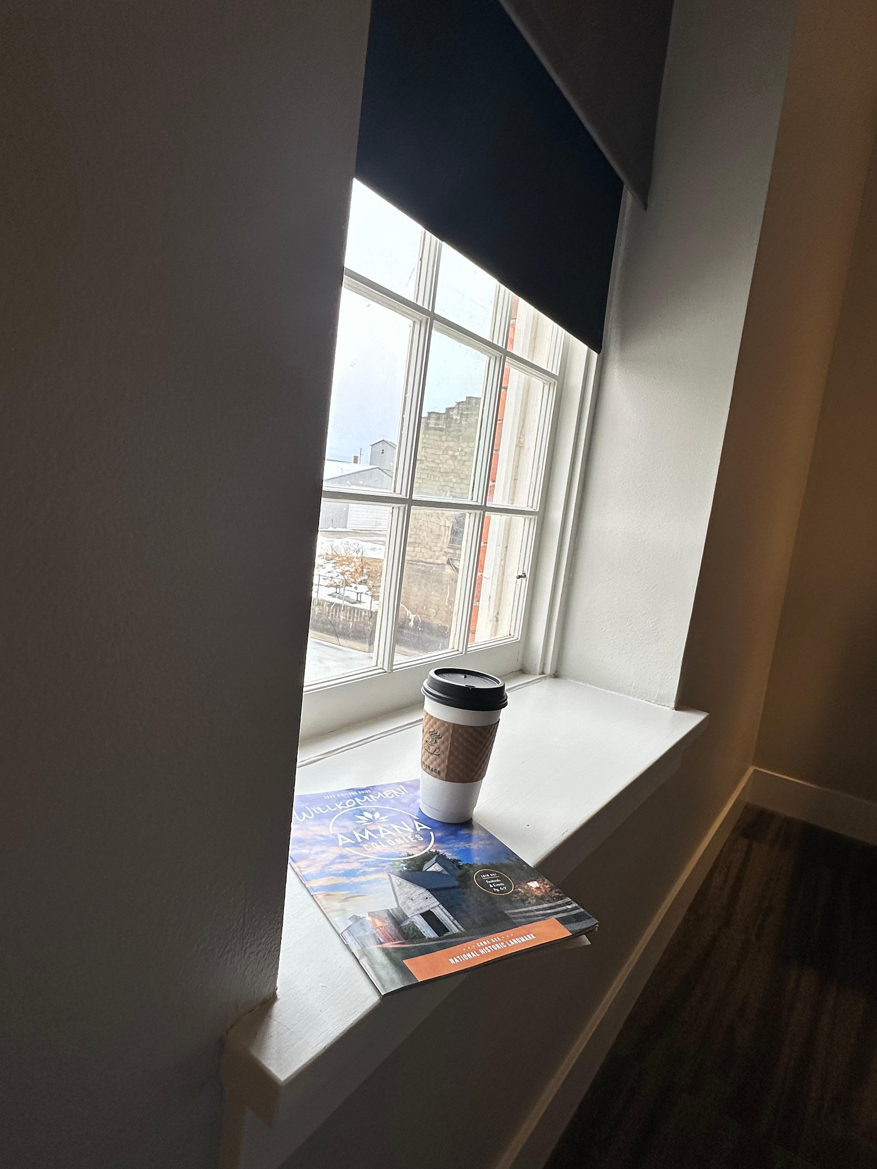 We enjoyed relaxing in our room with a cup of coffee before heading out to hit the shops. 