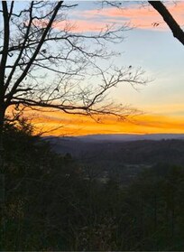 Sunset from the porch