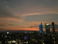 Vista desde una habitación en el piso 14.