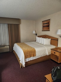 King size bed.