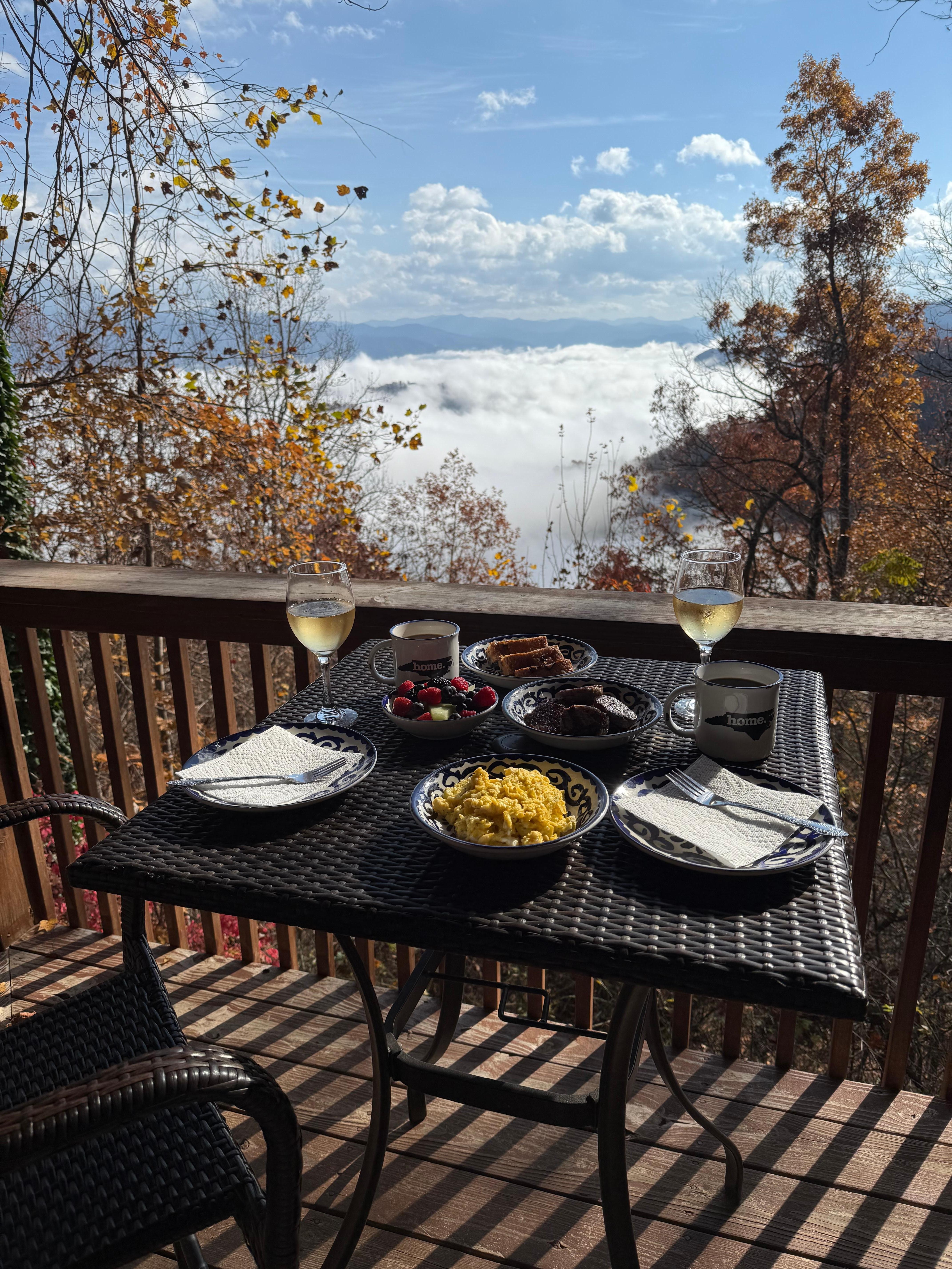 Breakfast with a view