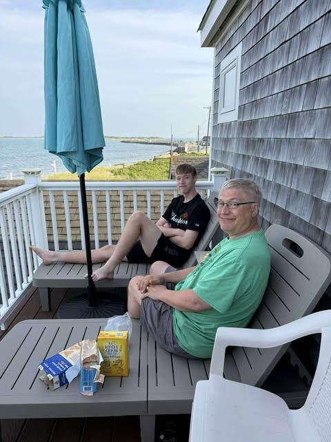 Appetizers on the upper deck
