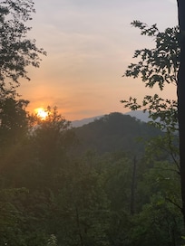 Sunset from the porch