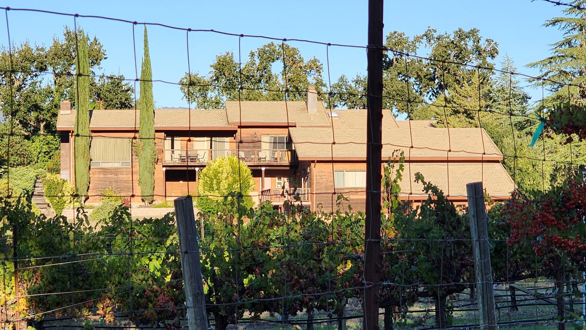 House from the road coming back from a walk