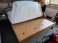 Holzbrett statt Lattenrost