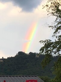 Rainbow from dock