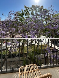 Photo prise du balcon de notre chambre.