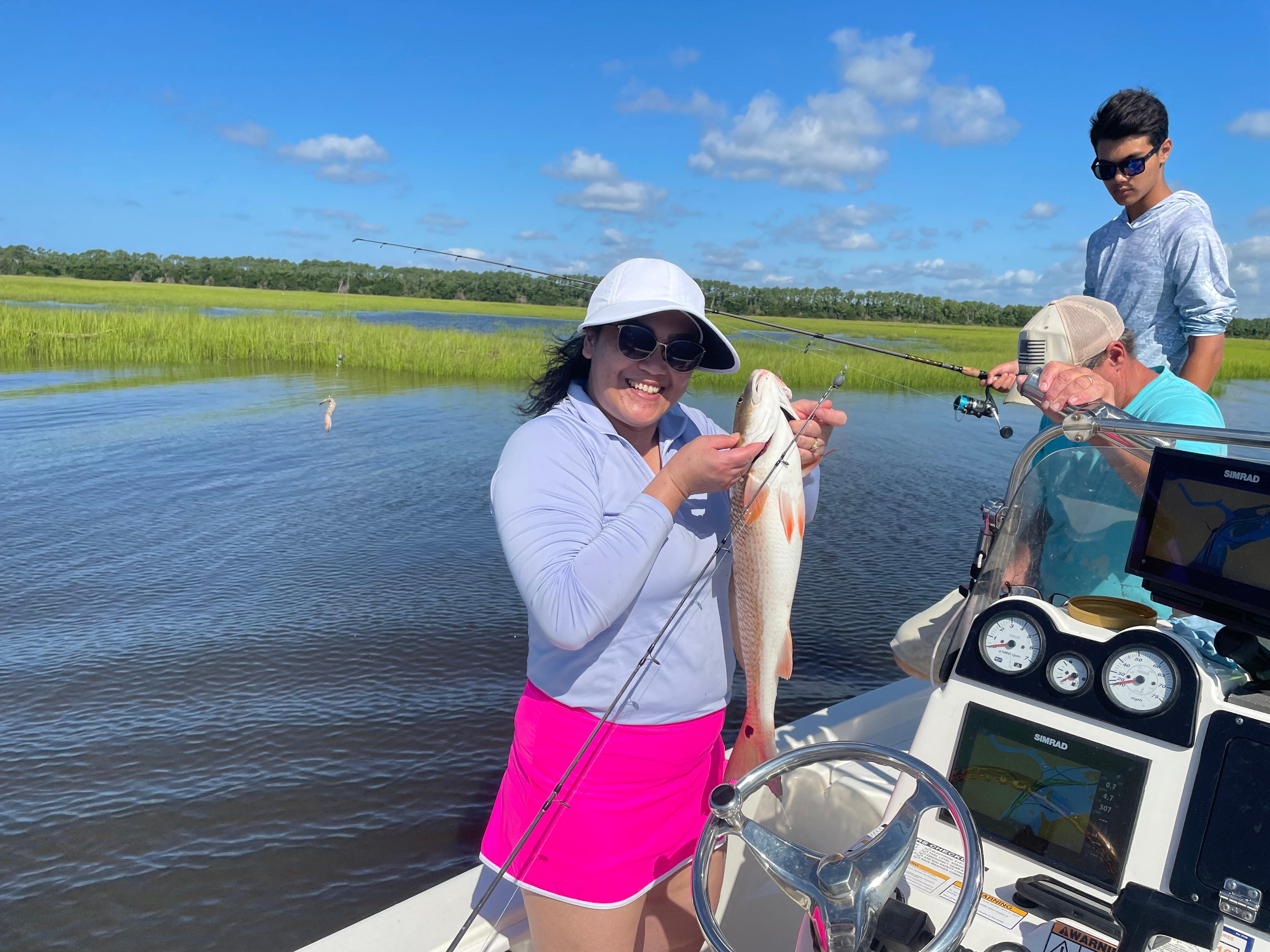 Red drum 25” insure fishing out of Southport! 