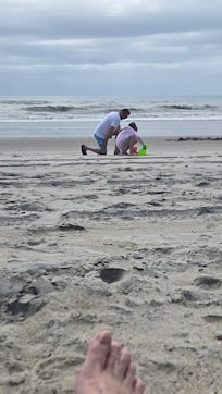 Large sandy beach area to relax or play