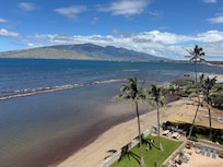View of the Ancient Fishpond & Maalaea Bay from the roof of Menehune Shores.