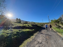 Walk to Grandma’s coffee house in the early morning.