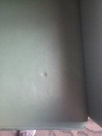 Hole in cushion of the chair when we checked in