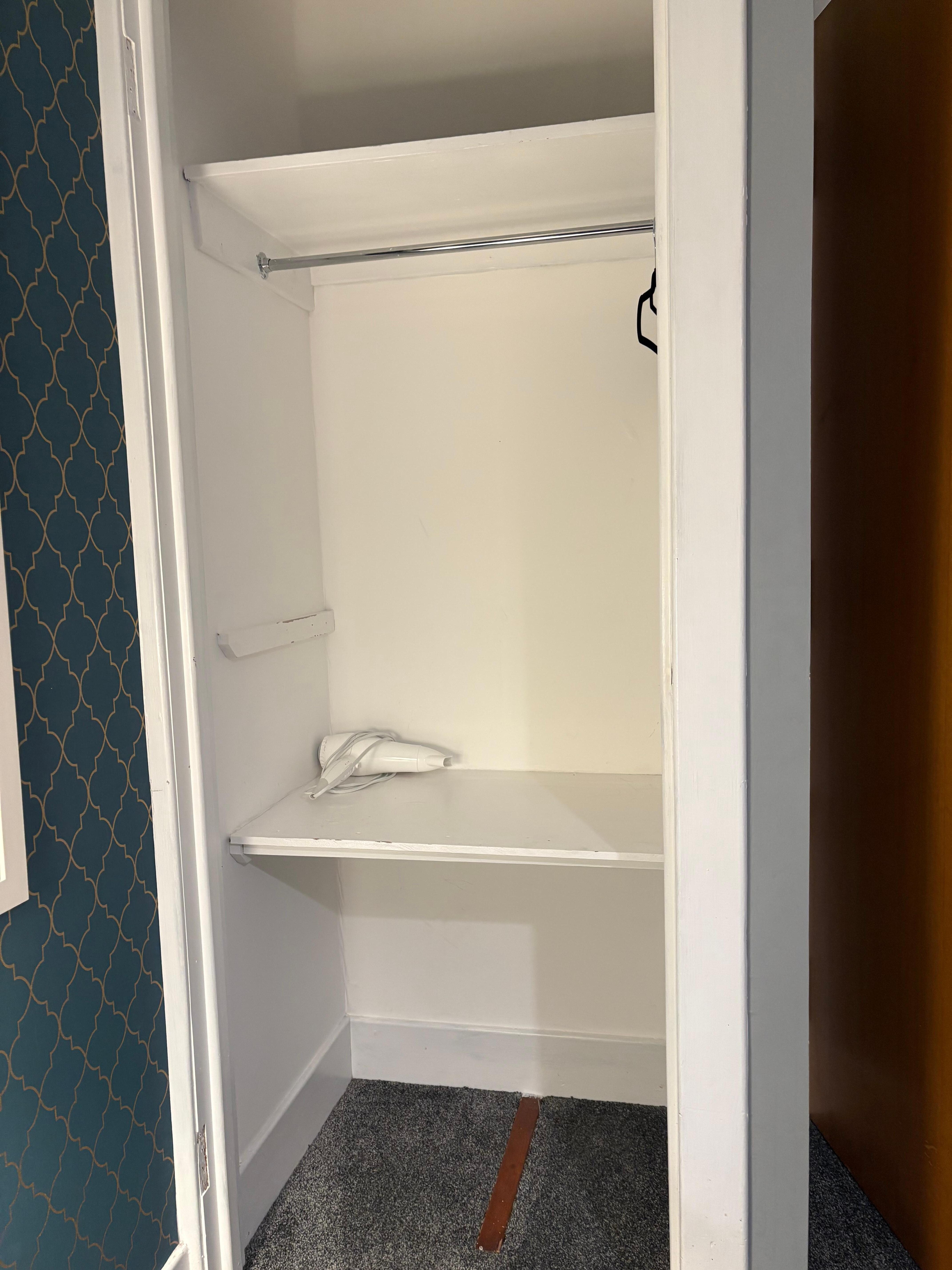 Wardrobe in bedroom
