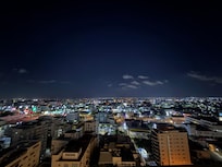 Night time view of Santo Domingo from the roof