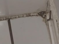 Poor caulking and mold